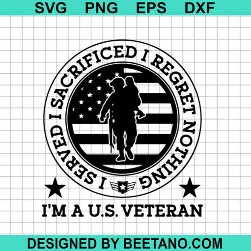 I'm A US Veteran SVG
