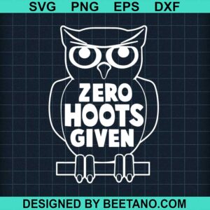 Zero Hoots Given Svg