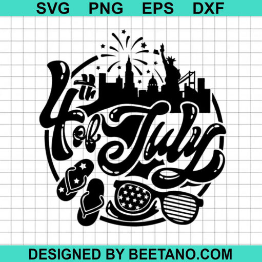 4Th Of July Scene Svg