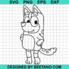 Bluey Cartoon Dog Svg