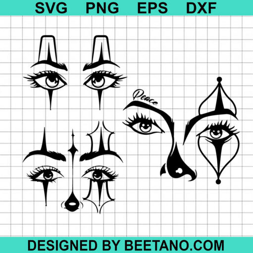 Chicano Girl Eye SVG