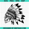 Native American Skull Svg