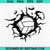 Volleyball Smashing Wall Svg