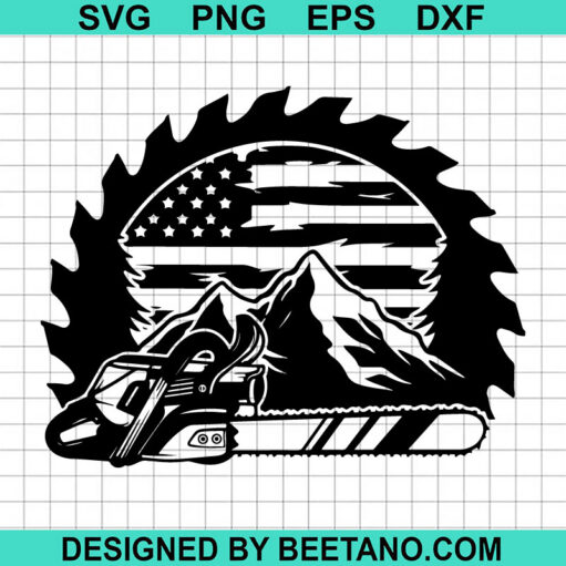 US Chainsaw Scene SVG