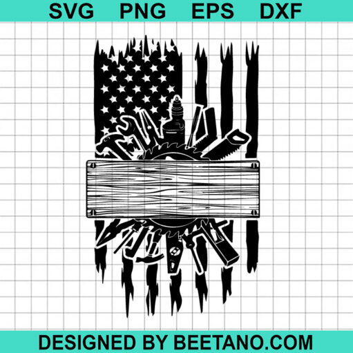 US Flag Repair Tools SVG