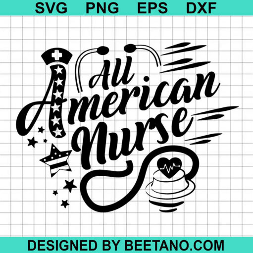 All American Nurse Svg