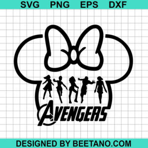 Avengers Minnie Mouse Head Svg