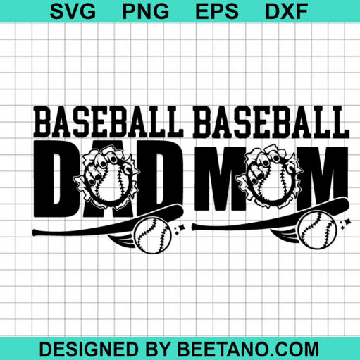 Baseball Dad Baseball Mom Svg