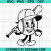 Baseball Smiley Face Svg