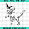 Dinosaur Happy Birthday Svg