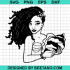 Black Ariel Mermaid Svg