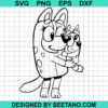 Bluey Mum And Baby Svg