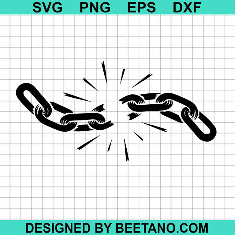 Breaking Chain SVG, Broken Chain SVG, SVG, Freedom SVG