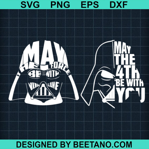 Darth Vader May The 4th Be With You SVG