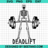 Skeleton Deadlift Svg