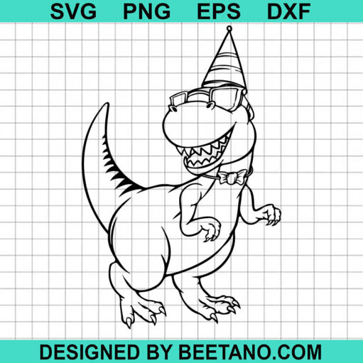 Dinosaur Birthday Sunglasses SVG