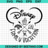 Disney Family Vacation Svg