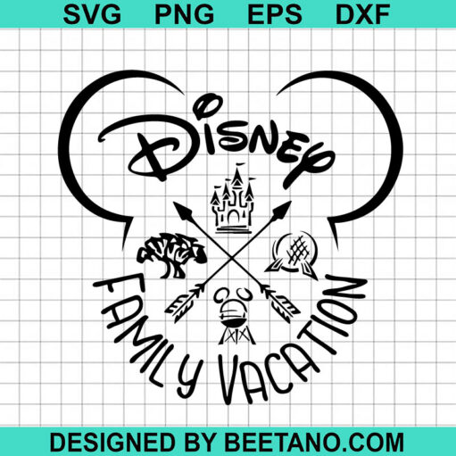 Disney Family Vacation SVG, Family Vacation Mickey Mouse Head SVG ...