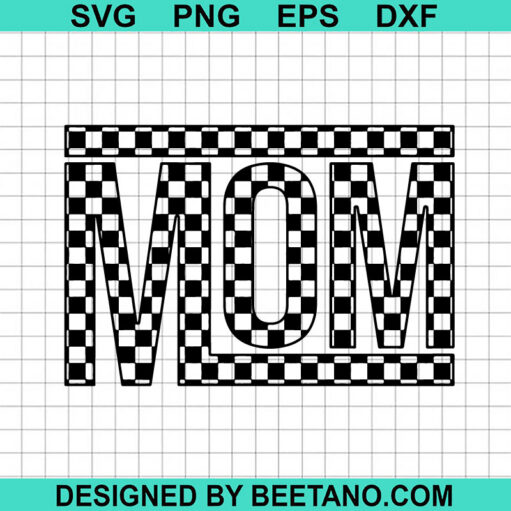 Checkered Mom Svg