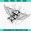 Money With Angel Wings Svg