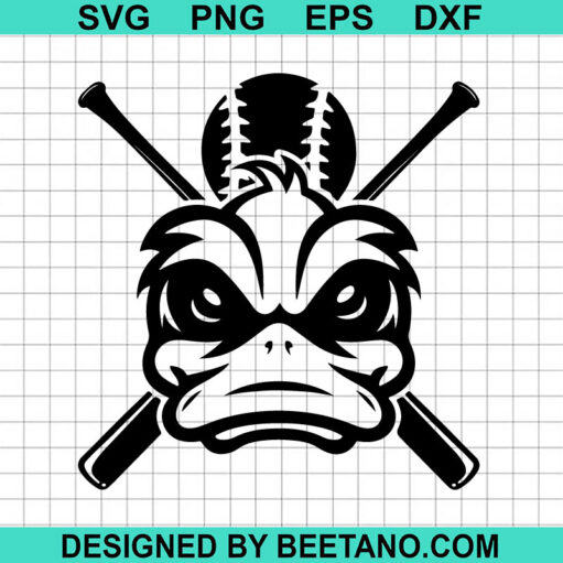 Duck Baseball SVG