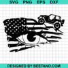 Us Flag Jeep Girl Svg
