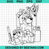 Mum Bluey And Bingo Family Svg