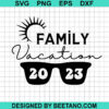 Family Vacation Sunglasses Svg