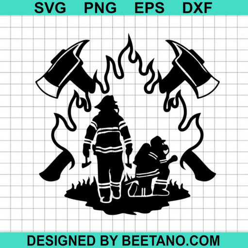 Firefighter Dad Svg