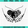 Us Flag Veteran Heart Svg