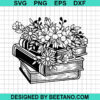 Floral Book Svg