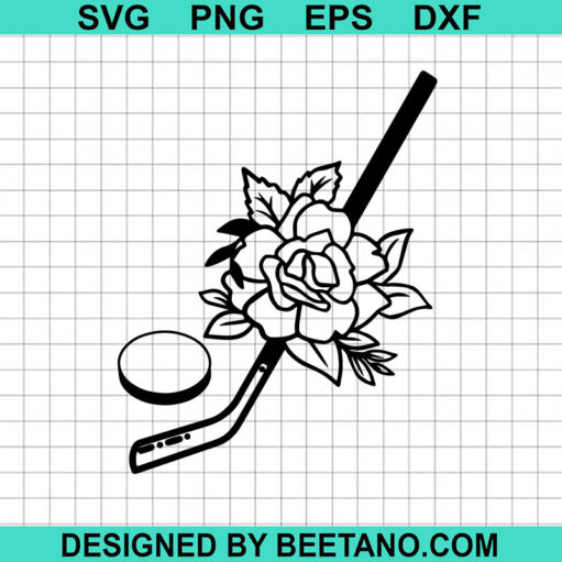 Floral Hockey Mom Svg