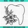 Tooth With Flowers Svg