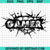 Gamer Smashing Wall Svg