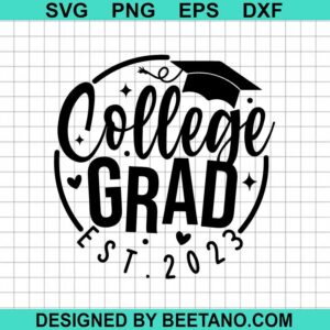 College Grad Est 2023 Svg