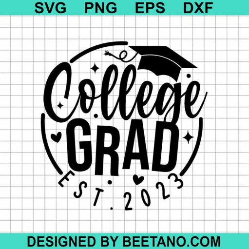 College Grad Est 2023 SVG