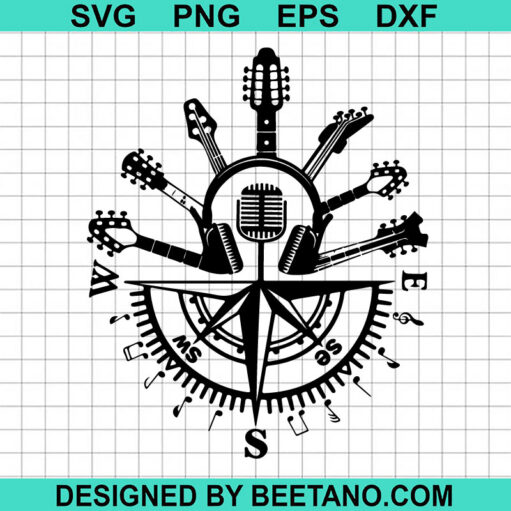 Guitar Compass SVG