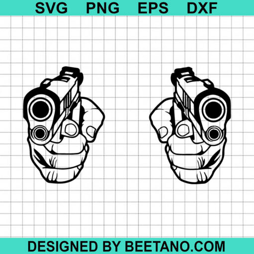 Hands Holding Gun SVG, Hands With Pistol SVG, Pistol Automatic SVG