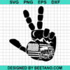 Peace Hand Sign American Offroad Svg
