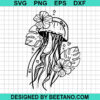 Floral Jellyfish Svg