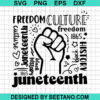 Juneteenth Freedom Culture Svg