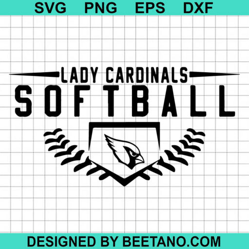 Lady Cardinals Softball Svg