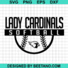 Lady Cardinals Softball Logo Svg