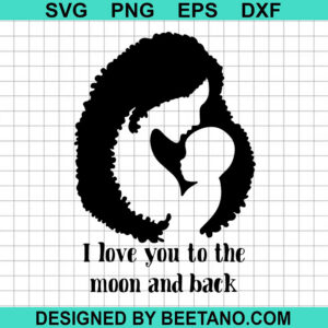 Black Mother And Son Svg