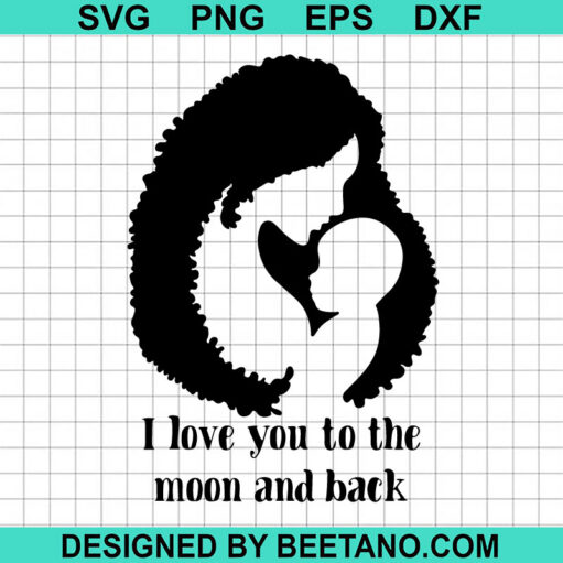 Black Mother And Son SVG