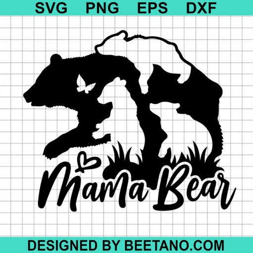 Mama And Baby Bear Svg