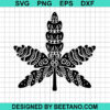 Mandala Cannabis Leaf Svg