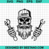 Mechanic Skull Svg
