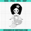 Black Little Mermaid Svg