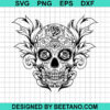 Floral Mexican Skull Svg